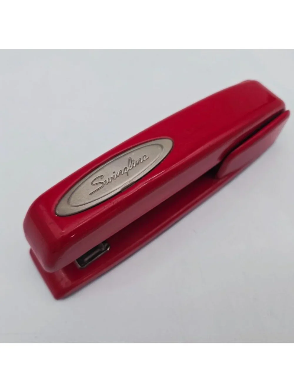 Swingline Red Desktop Stapler Vintage Metal Office Supply